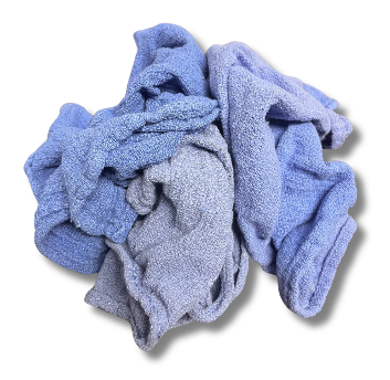 Reclaimed Blue Huck Towels - Rags